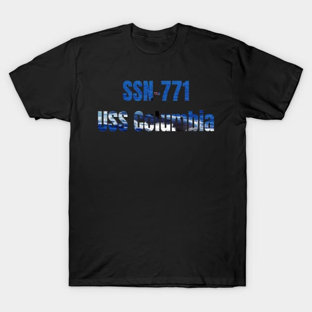 USS Columbia (SSN-771), Navy Sailor Veteran Gift T-Shirt by woormle